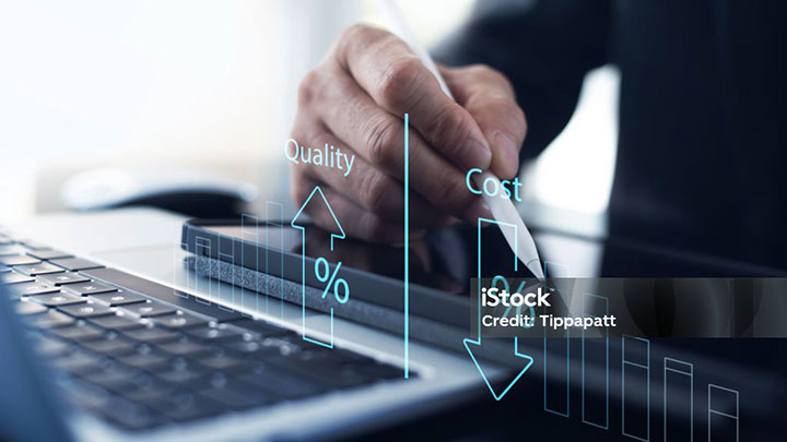 close up tablet with graphic quality