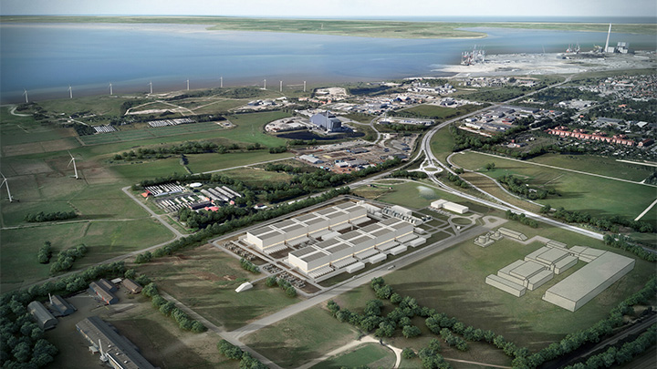 CGI of H2 Energy’s green hydrogen production project CGI_birdview