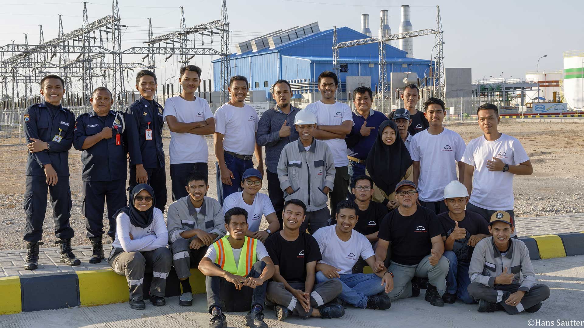 Employees at the new Sumbawa dual fuel power plant in Indonesia Employees-at-the-new-Sumbawa-dual-fuel-power-plant-in-Indonesia