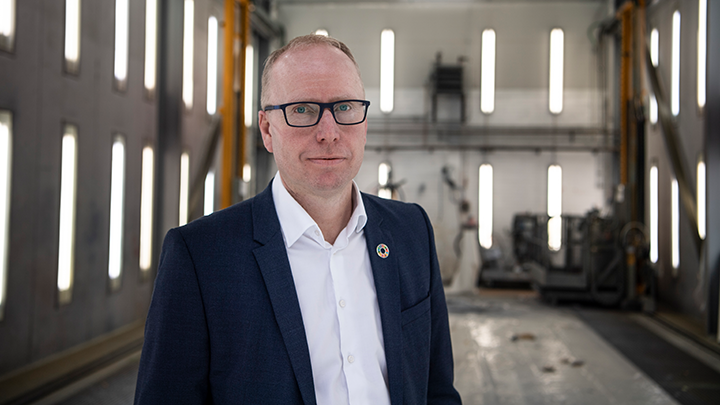 Kim Nørgaard, Head of Production and R&D at the Test Center Frederikshavn, Denmark