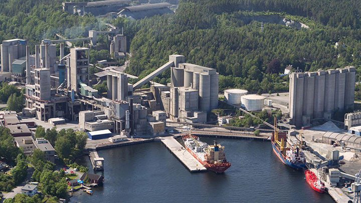 cement production facility with CCUS in Brevik, Norway