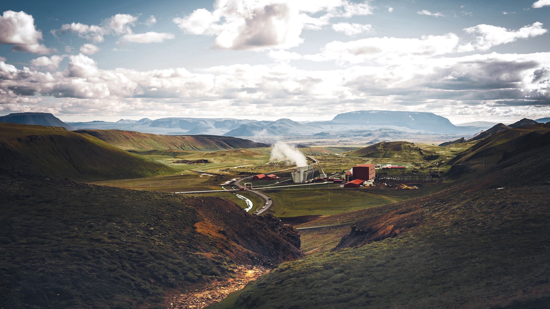 House in the middle of factories