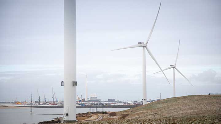 Windfarm near Esbjerg, Denmark