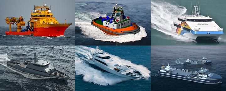Offshore, Tug, Ferry, Navy, Yacht and Fishing