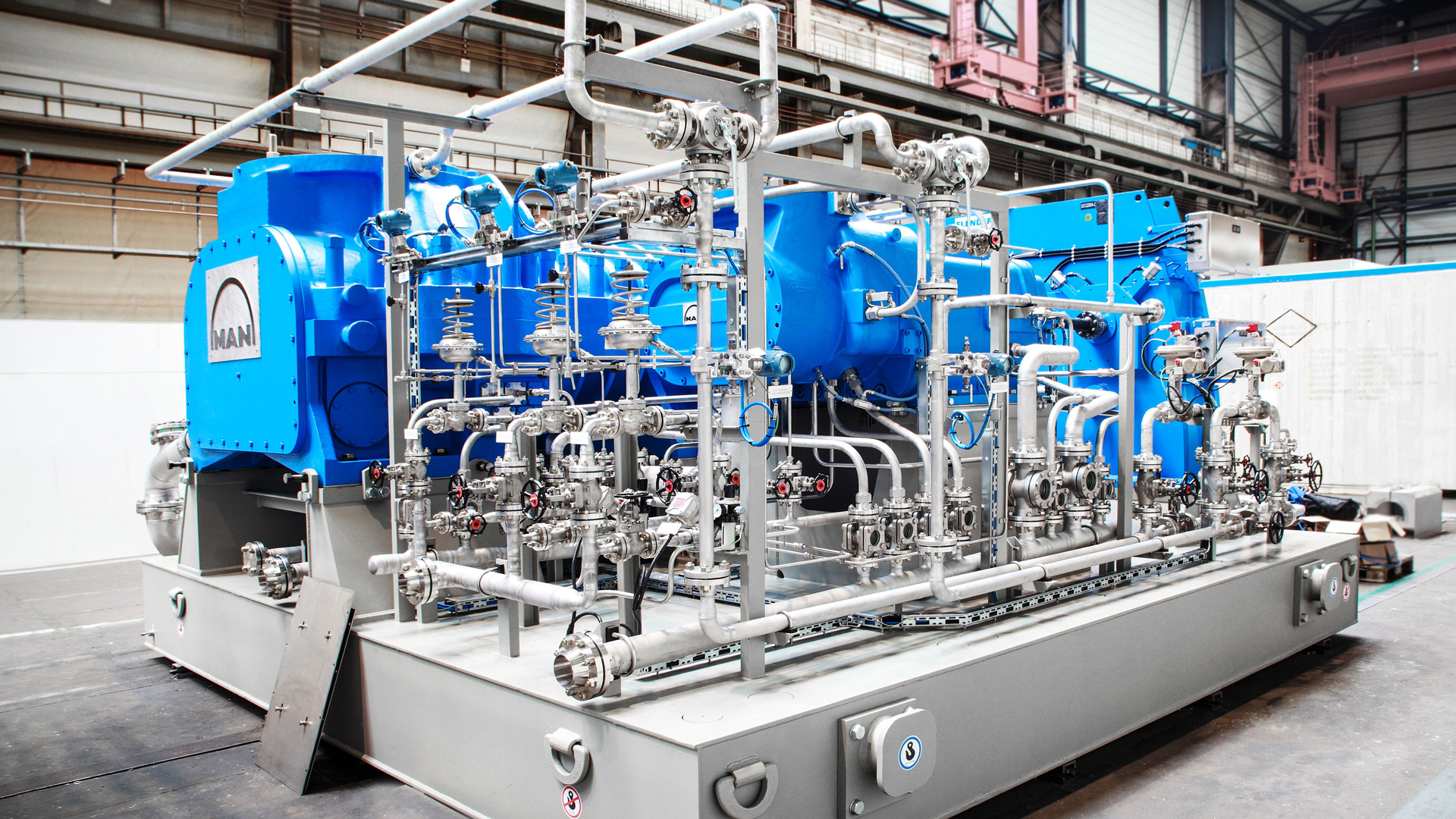 Process gas screw compressor: oil-free