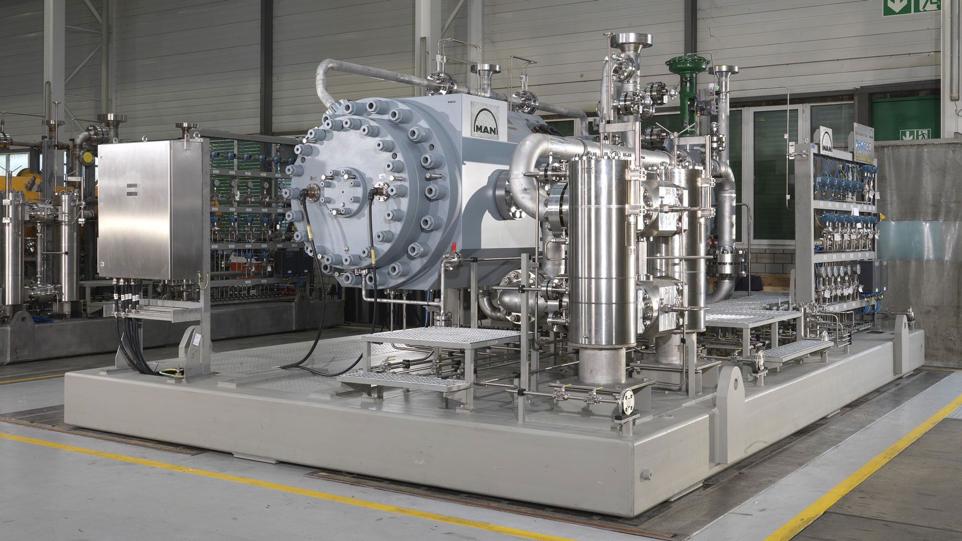 image of installed compressor hofim