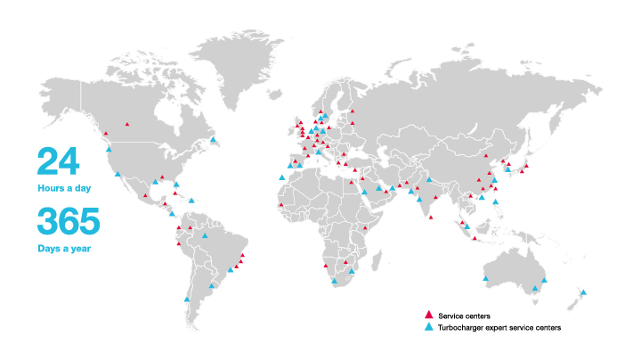 Map worldwide service center